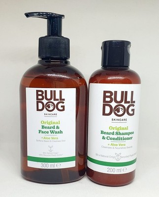 Bulldog Original Bartpflege Set - Gesichtswasser 300ml + Shampoo & Conditioner 200ml