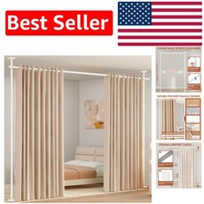 Heavy Duty Temporary Wall Divider - Tension Rod 28-70in Wide, 45lbs Capacity