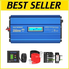 Modified Sine Wave Inverter 2000W with Dual USB & LCD Display - Safe & Reliable