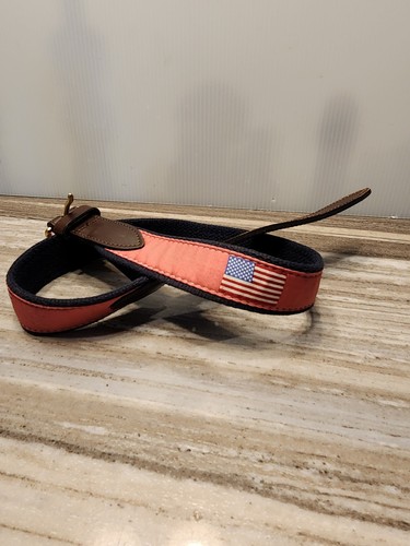 Vineyard Vines Belt Blue Size 26 Pink/light Red - Picture 1 of 5