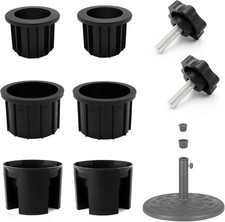8PCS Umbrella Base Stand Hole Ring Plug Cover and Cap Patio Stand...
