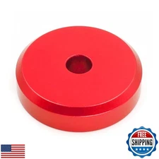 Menesia 45 Record Adapter Aluminum 45 RPM Adapter for Record Player (red)