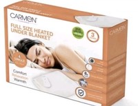 Carmen Heated 40W 3Heat Setting Heated Under Blanket Overheat Protection Single