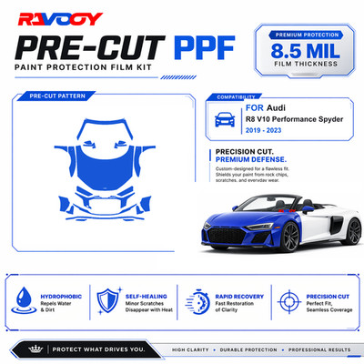 Precut PPF Clear Bra Kit For Audi R8 V10 Performance Spyder 2019-2023