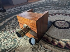 Sliding box camera with petzval patent lens Wetplate collodion