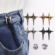 Pant Waist Tightener Adjustable Jeans Button Pin for Waist Pants Clips to star
