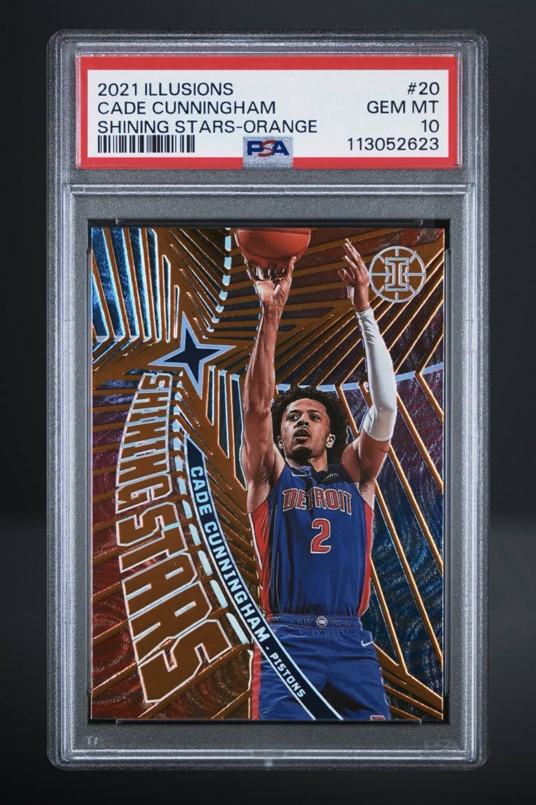 Cade Cunningham PSA 10  2021-22 Panini Illusions - Shining Stars #20 Orange 🔥
