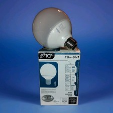 1 TCP 14w 60w 120v Self Ballasted G30 Soft White Globe Light Bulbs