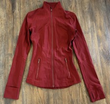Lululemon Define Jacket Full-On Luxtreme Dark Sport Red Sz 2 HTF Size/Color Rare