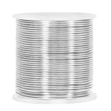 GINOYA Aluminum Wire, 16 Gauge 164 Feet Bendable Metal 16 Gauge/1.5mm, Silver
