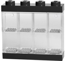 LEGO Minifigura Apilable Vitrina 8, Negro [Juguete Nuevo] Negro, Ladrillo