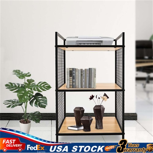 Modern 3-Tier File Cabinet Printer Stand Storage Shelf Rack Microwave ...
