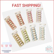 12 Pc Easy Glide Heavy Duty Hooks Decorative Shower Rod Curtain Rings Bathroom 