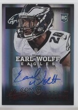 2013 Panini Absolute Rookie Spectrum Red Auto 10/30 Earl Wolff #139 Auto 0l2q