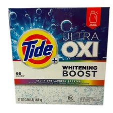 Tide Ultra Oxi Whitening Boost All-In-One Laundry Booster Powder 66 Loads 57 Oz