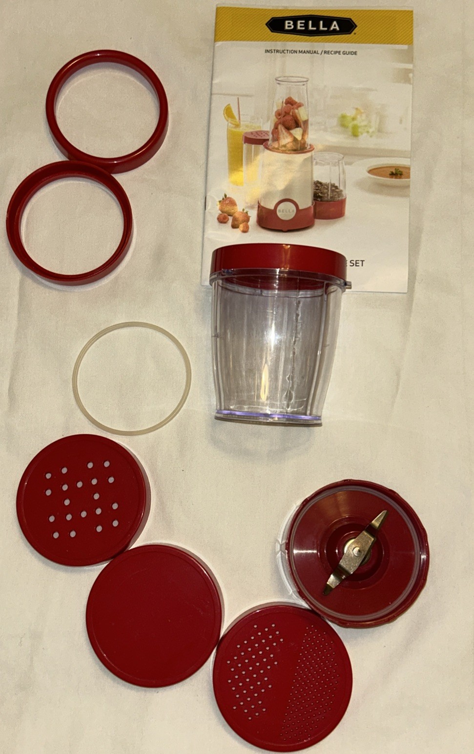 Bella Rocket Blender Replacement Parts￼Red REPLACEMENT PAR