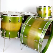  WFL Zephyr Drum Set 26,13,16,7x14"Bass/Tom/Floor/Snare Vintage 40s Ludwig Duco 
