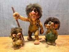 Vintage Nyform Troll lot of 3 Norway Figures