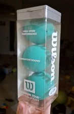 Wilson Titanium Tour Racquetballs Green 3 Pack NIB Factory Sealed