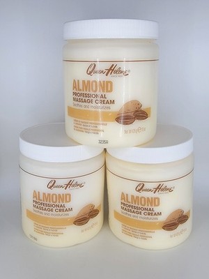Lot of 3 Queen Helene Almond Professional Massage Cream 15 oz