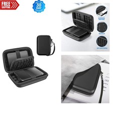 Shockproof 2.5" External Hard Drive Carrying Case for Travel - Water-Resistant