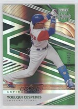 2020 Panini Elite Extra Edition Aspirations Green 237/499 Yoelqui Cespedes 0i4k
