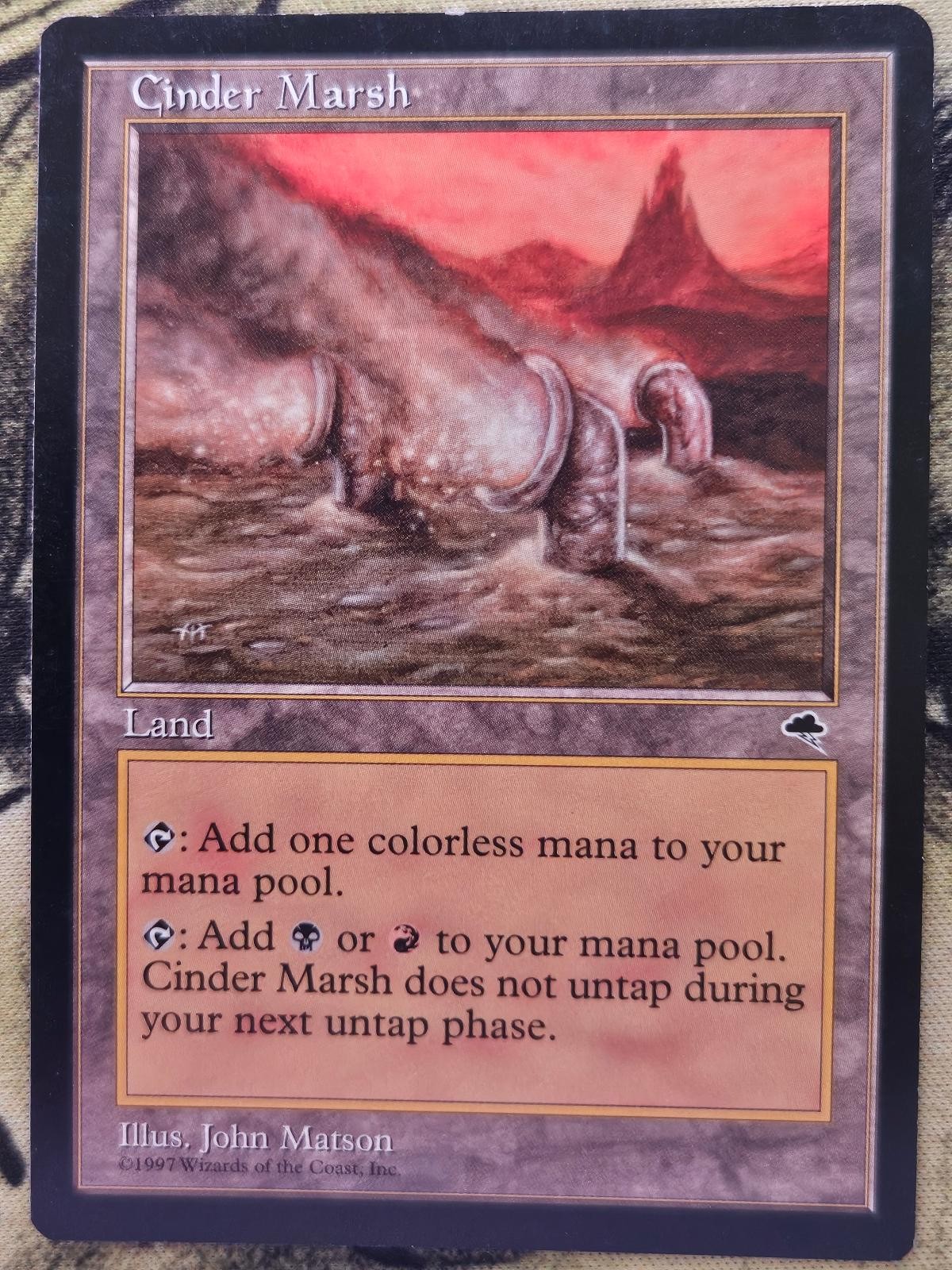 Cinder Marsh 317 Uncommon Tempest Magic: The Gathering Heavily Played