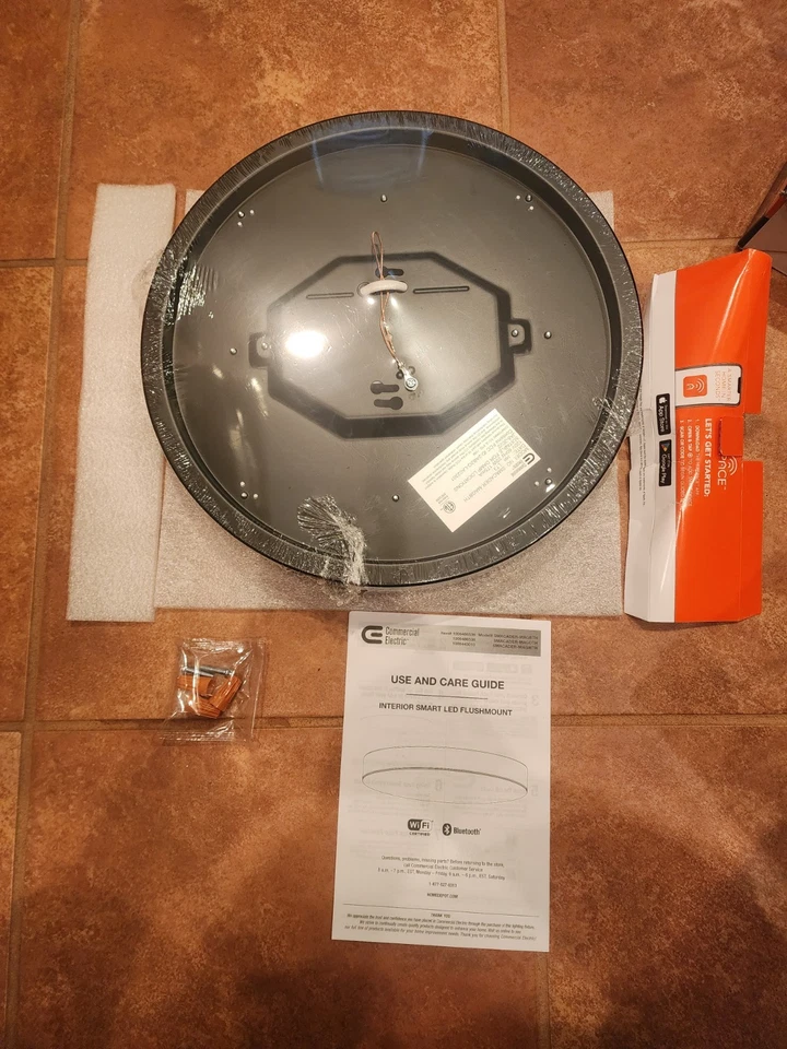 13 pulgadas Luz Mate Negro Ajustable CCT y Cambio de Color LED Integrado Techo Foto 4 de 4