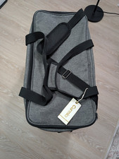 Curmio PC Tower Carrier, Gray/Black Fabric Soft-Sided Bag w/ Shoulder Strap