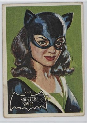 1966 Topps Batman Black Bat Sinister Smile #27 14tz