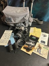 Canon AE-1 Program 35mm SLR Film Camera with Access Telescopic 35-70mm READ