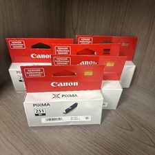 Canon Pixma 251 BK Black Ink Cartridge OEM New Sealed-only One Cartridge