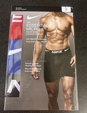 Nike Essential Micro Boxer Brief Men  s Size L Large Waist 36-38  Dri-Fit 3 Pack