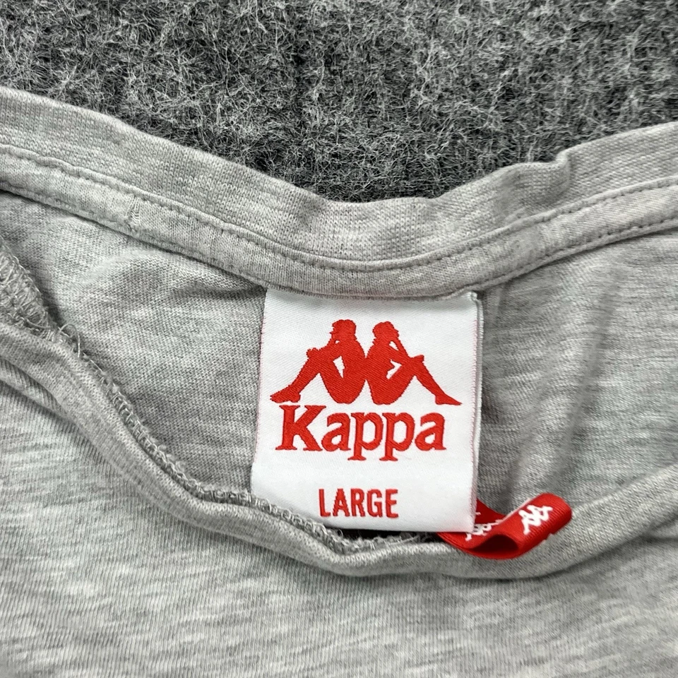 Camisa Kappa Para Hombre Grande Gris Manga Corta Gráfico T Niño Niña Foto 4 de 4