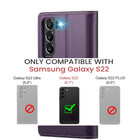Wallet Case for Samsung Galaxy S22, RFID Blocking Credit Card Holder, PU Leather