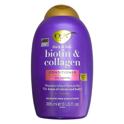 OGX Thick & Full + Biotin & Collagen Conditioner , nährstoffreiche Volumencondit