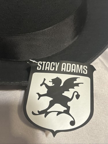 STACY ADAMS MEN'S Black Hat, SIZE Medium M SAW509-BLK2 - Picture 2 of 7