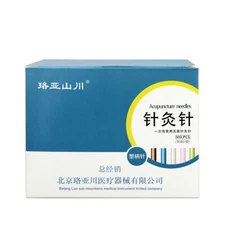 Cosmetic Acupuncture Plastic Handle Body Facial Needles With guide Tube 500 /box