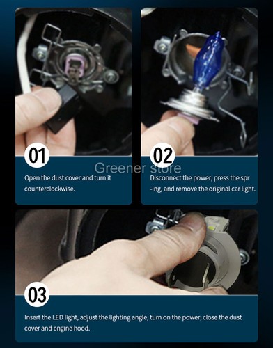 2x 55W Car LED Headlight H7 40000LM Lamp Bulb Xenon White 6000K Plug & Play 12V - Picture 11 of 11
