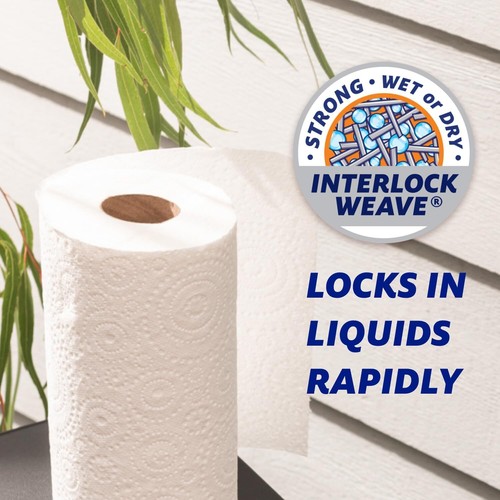 Handee Ultra White Double Length Paper Towel, 8 Rolls Value Pack - Picture 6 of 7