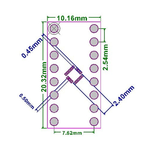 20 pz da LGA16 QFN16 a DIP16 pin adattatore presa IC scheda esperimento convertitore PCB - Foto 3 di 4