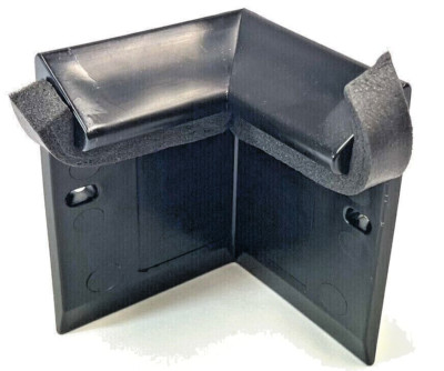 NEU Hertalan Bordsteinkante Außenecke EPDM-Dach | Flachdach | UPVC | SCHWARZ