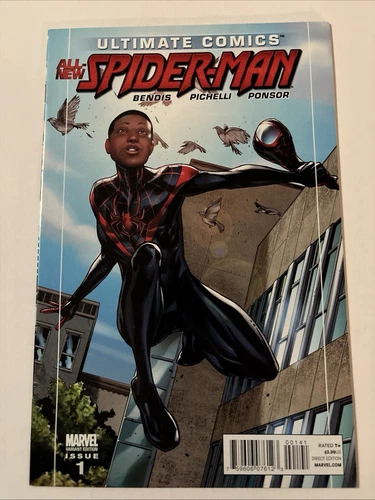 Ultimate Spider-Man #1 Unmasked Miles Morales 1:25 Pichelli Variant 2011 Marvel