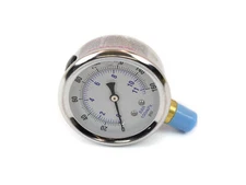 Canton 24-500 Accusump Liquid Filled SS Gauge 0-160 Psi