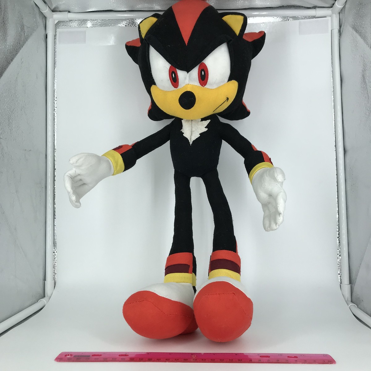 Sonic The Hedgehog Plush KELLY TOY SAMPLE Shadow w/ Articulable Wire EXTREM  RARE