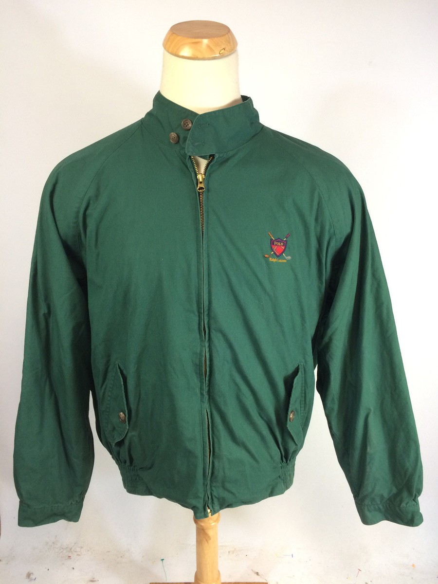 ViNtAgE 90s MeNs Ralph Lauren Polo Golf CoAt JaCkEt Plaid Lined
