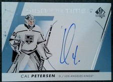 Hockey Card Sign Of The Times  Cal Petersen (Signature)