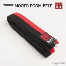 MOOTO POOM BELT 160cm/180cm Black&Red Taekwondo TKD Hapkido Judo Karate Kendo