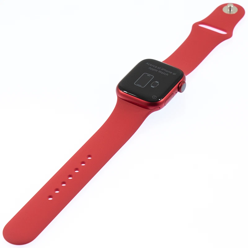 Apple Watch Series 8 GPS+Cel 41MM Alum Case Red Sport Band Red M/L