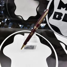 MONTBLANC Meisterstuck Burgundy / Red 164R Classic Gold Trim Ballpoint Pen MINT!